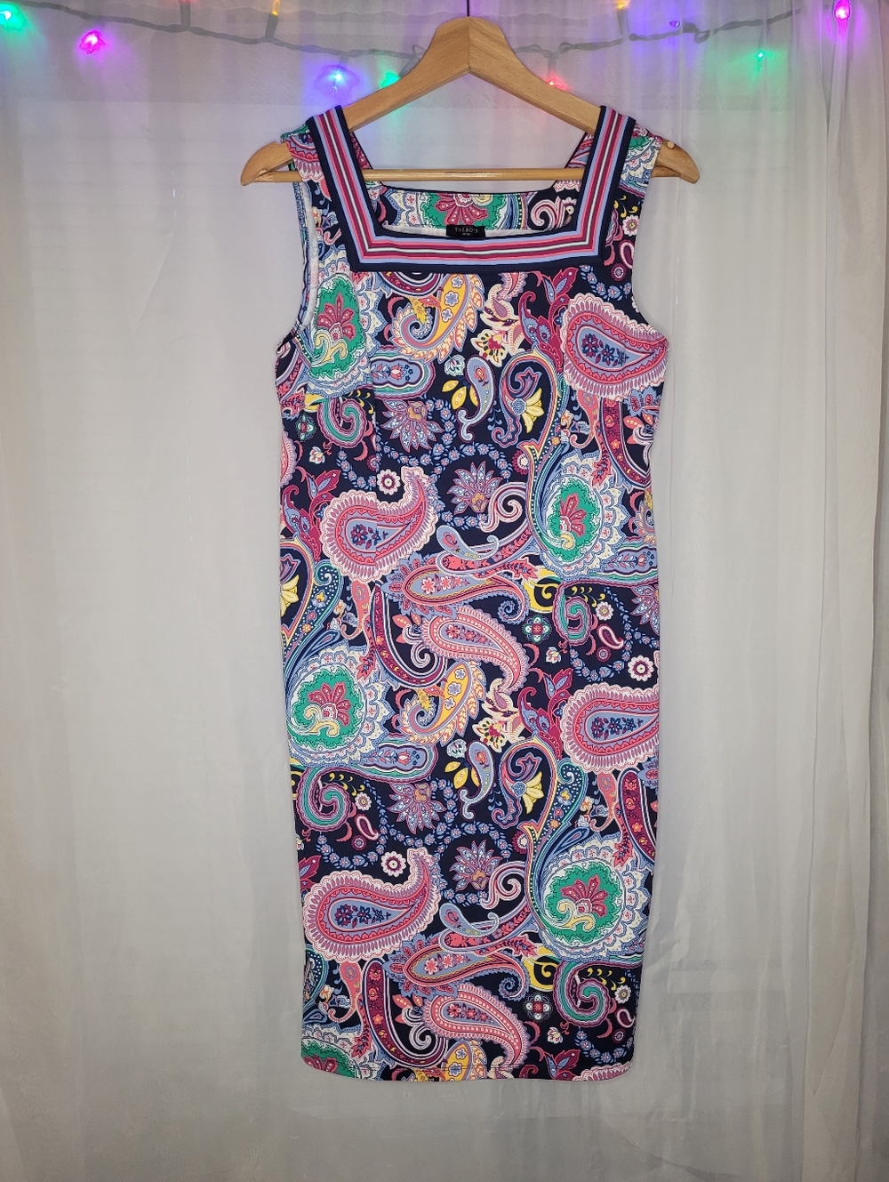 Talbots Effortless Jersey Shift Dress - Intricate Paisley Medium Petite